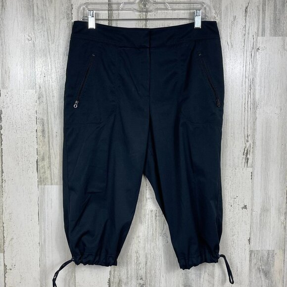 Tail Pants - Tail golf capri pant‎ shorts activewear athletic blue 8 cinch leg loose fit